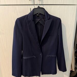 Aqua Navy Blue Women's Blazer